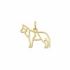 Hangers Mostert Huiscollectie | Gouden Geometrische Hanger Husky