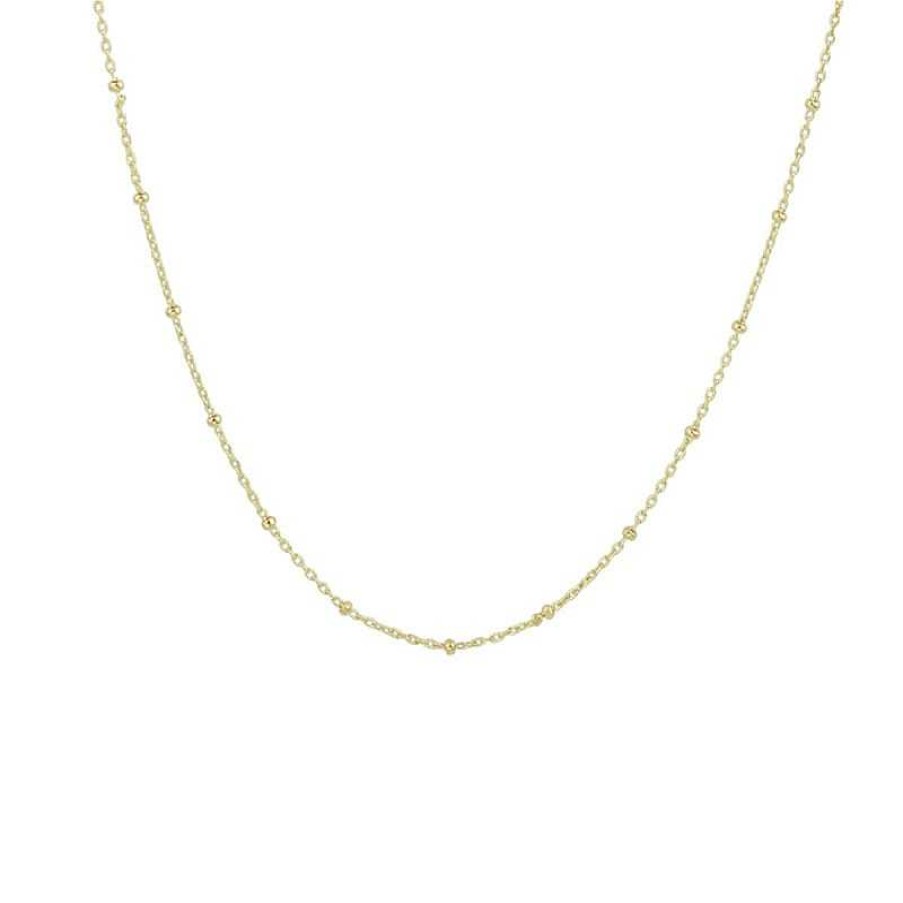 Kettingen Mostert Huiscollectie | Bolletjes Ketting Goud 1.3 Mm 41 - 44 Cm