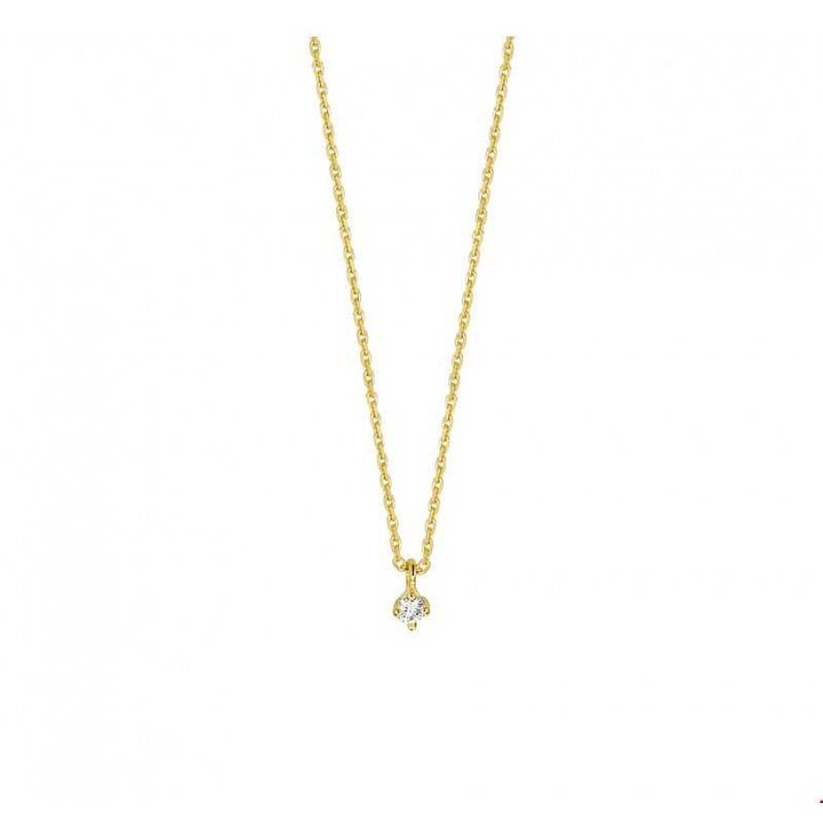 Kettingen Mostert Huiscollectie | Gouden Ketting Met Diamant