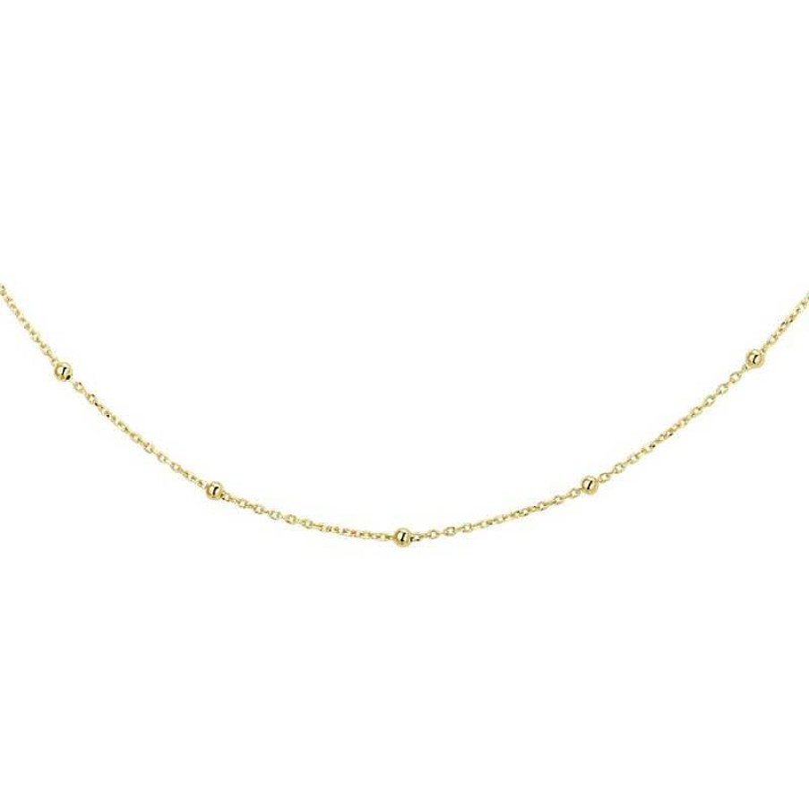 Kettingen Mostert Huiscollectie | Gouden Bolletjes Ketting 1.0 Mm