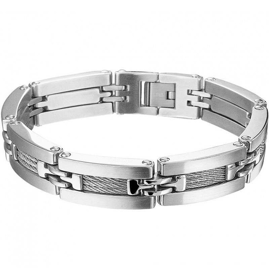 Armbanden Mostert Huiscollectie | Stalen Heren Schakelarmband Heren 21.5 Cm