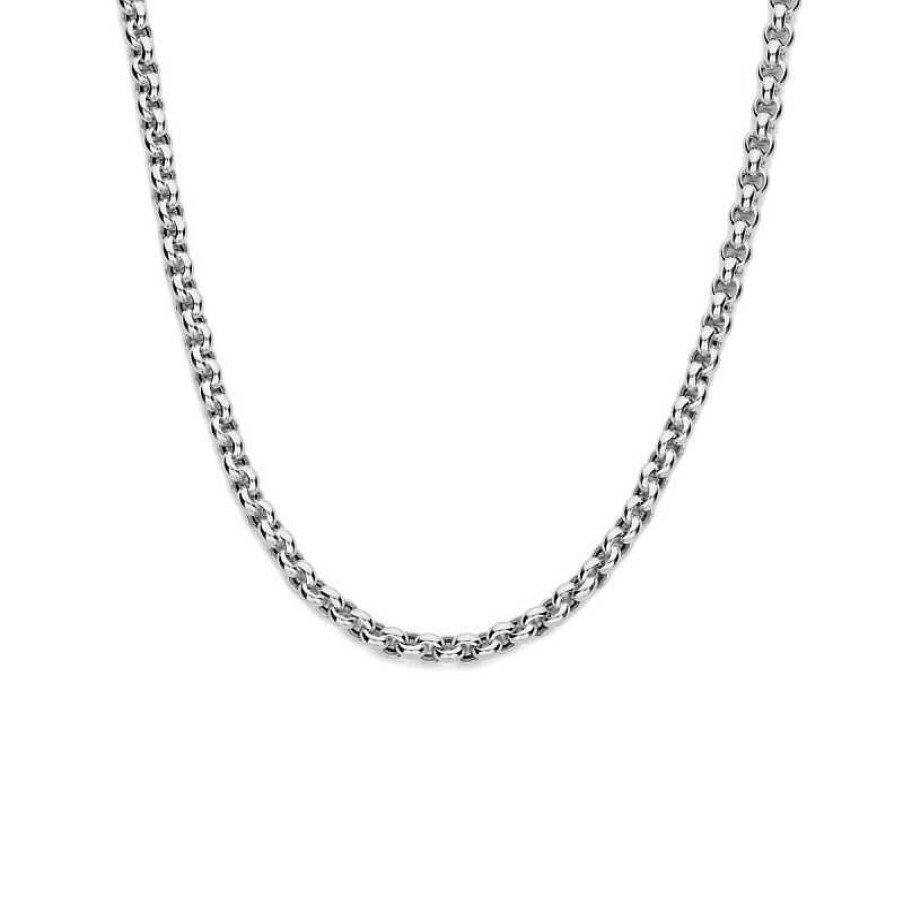 Kettingen Mostert Huiscollectie | Jasseron Ketting Zilver 5.5 Mm 45 Cm Gerhodineerd