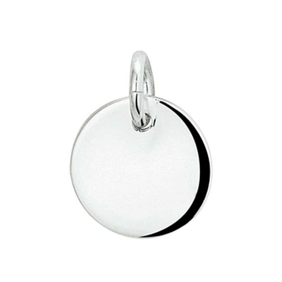 Hangers Mostert Huiscollectie | Graveerhanger Rond Zilver - Diameter 12.5 Mm