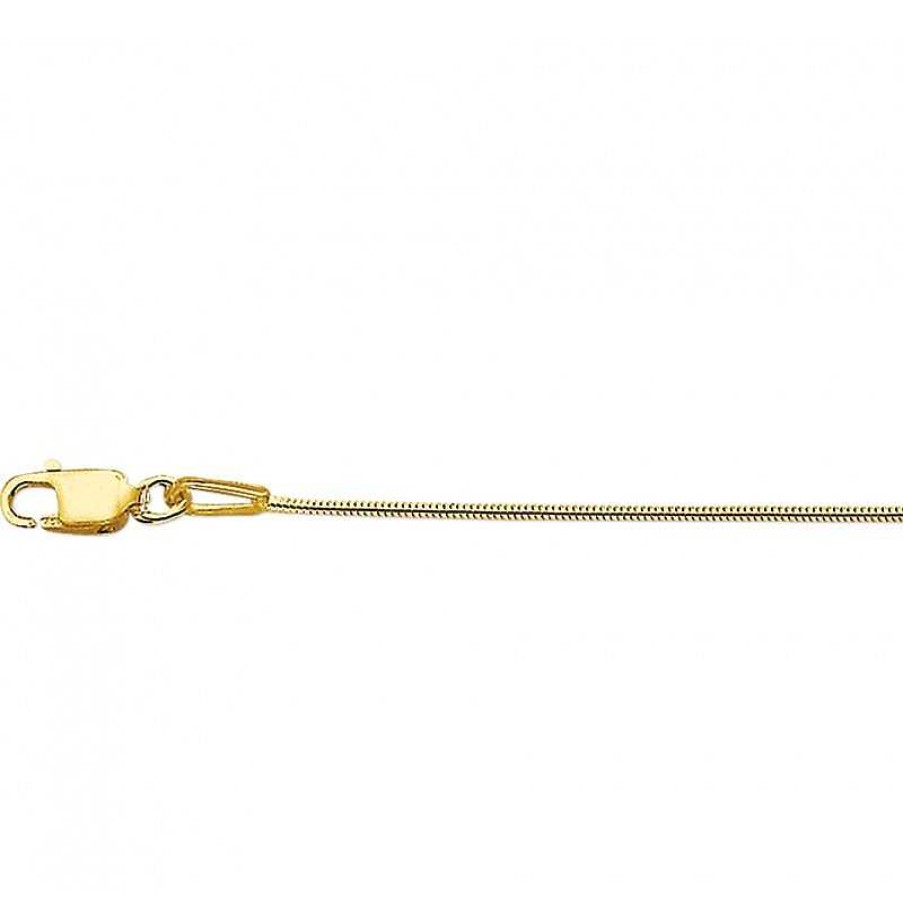 Kettingen Mostert Huiscollectie | Gouden Slangenketting Rond 0.9 Mm