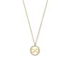 Kettingen Mostert Huiscollectie | 14-Karaat Gouden Ketting Met Rondje En Infinity Teken - Lengte 41 + 3 Cm