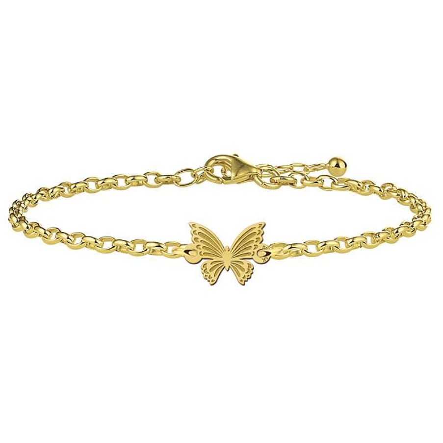 Armbanden Shapes & Lines | Gouden Armband Met Vlinder