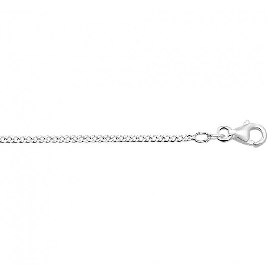 Kettingen Mostert Huiscollectie | Witgouden Gourmet Ketting 1.8 Mm