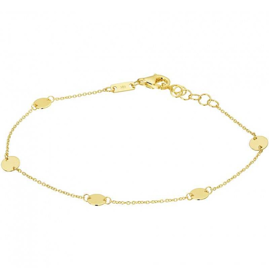 Armbanden Mostert Huiscollectie | Gouden Armband Rondjes 16.5-18.5 Cm