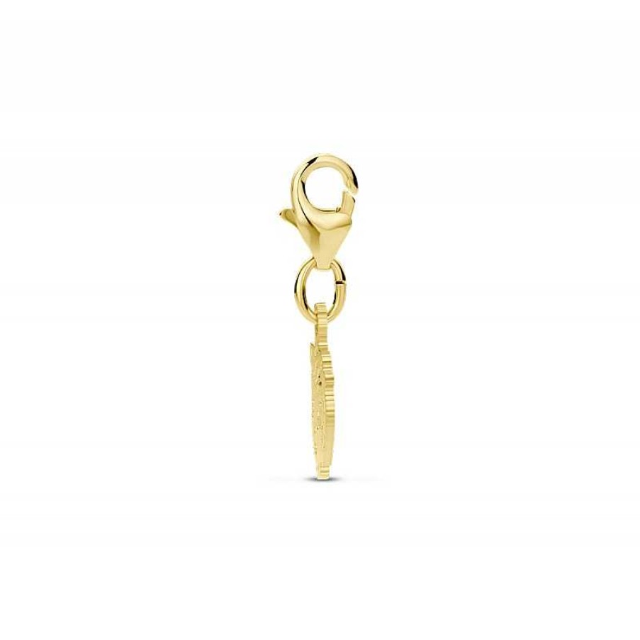 Bedels Mostert Huiscollectie | 14-Karaat Gouden Kinderkopje Jongetje Bedel - 9.5 Mm X 22 Mm