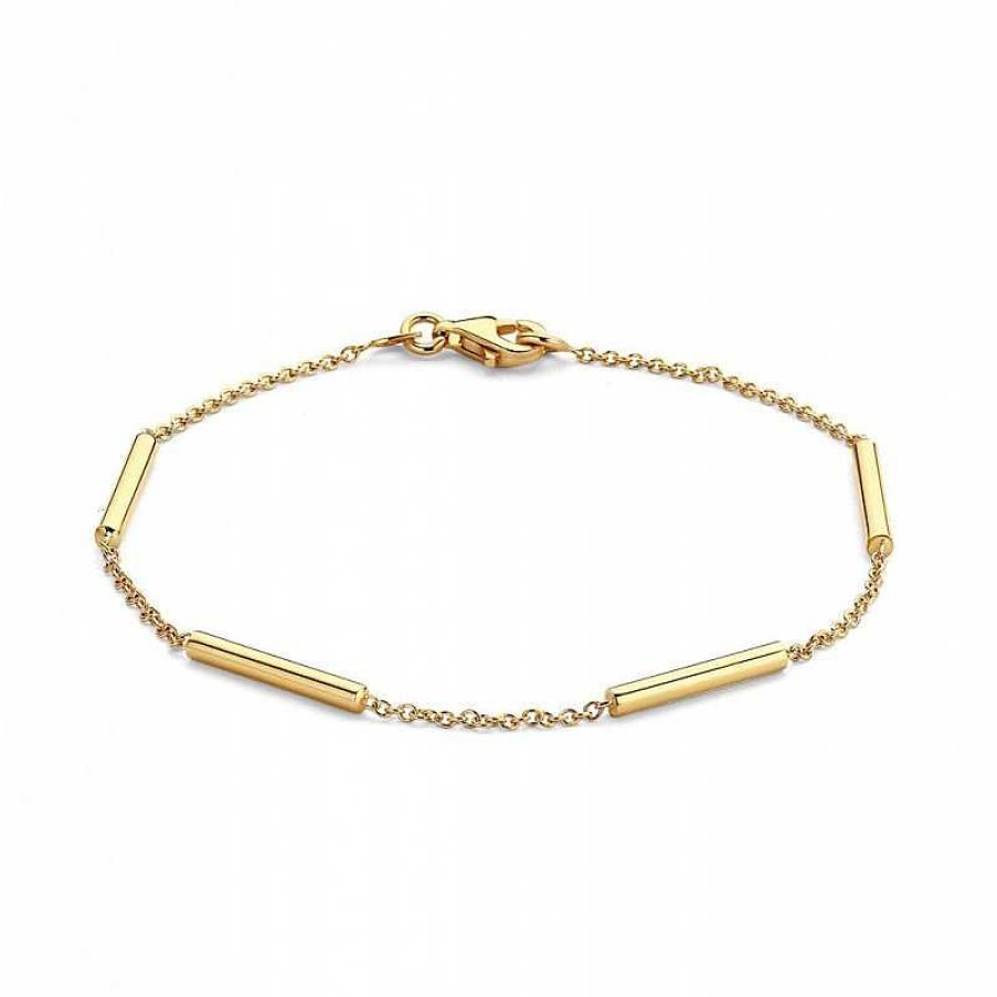 Armbanden Mostert Huiscollectie | Gouden Armband Met Ronde Tussenstukjes