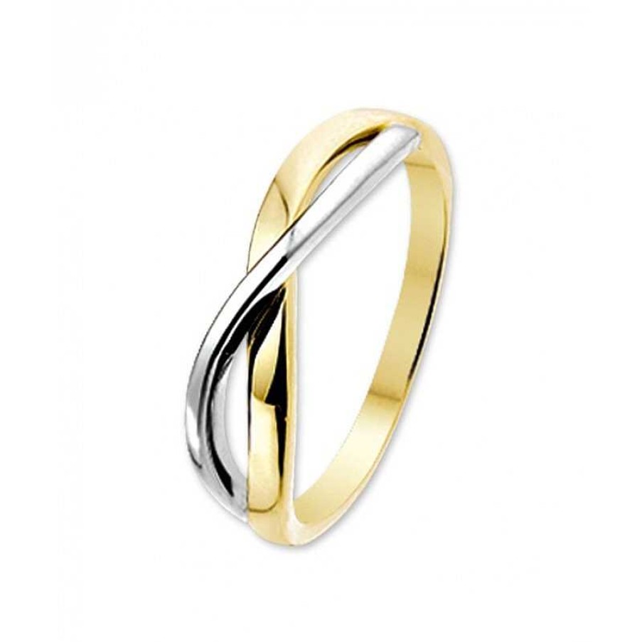 Ringen Mostert Huiscollectie | 14-Karaat Bicolor Ring Crossover