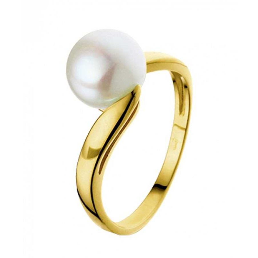 Ringen Mostert Huiscollectie | Ring Met Parel Van Goud 9.5 Mm