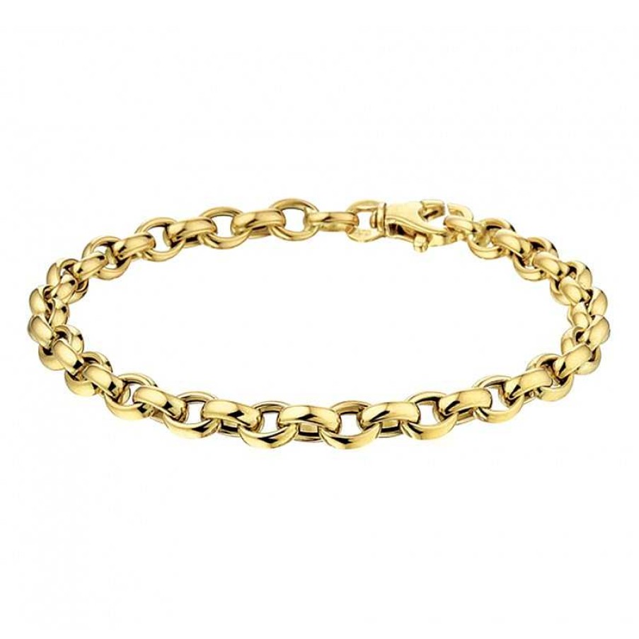 Armbanden Mostert Huiscollectie | Gouden Armband Jasseron 5 Mm