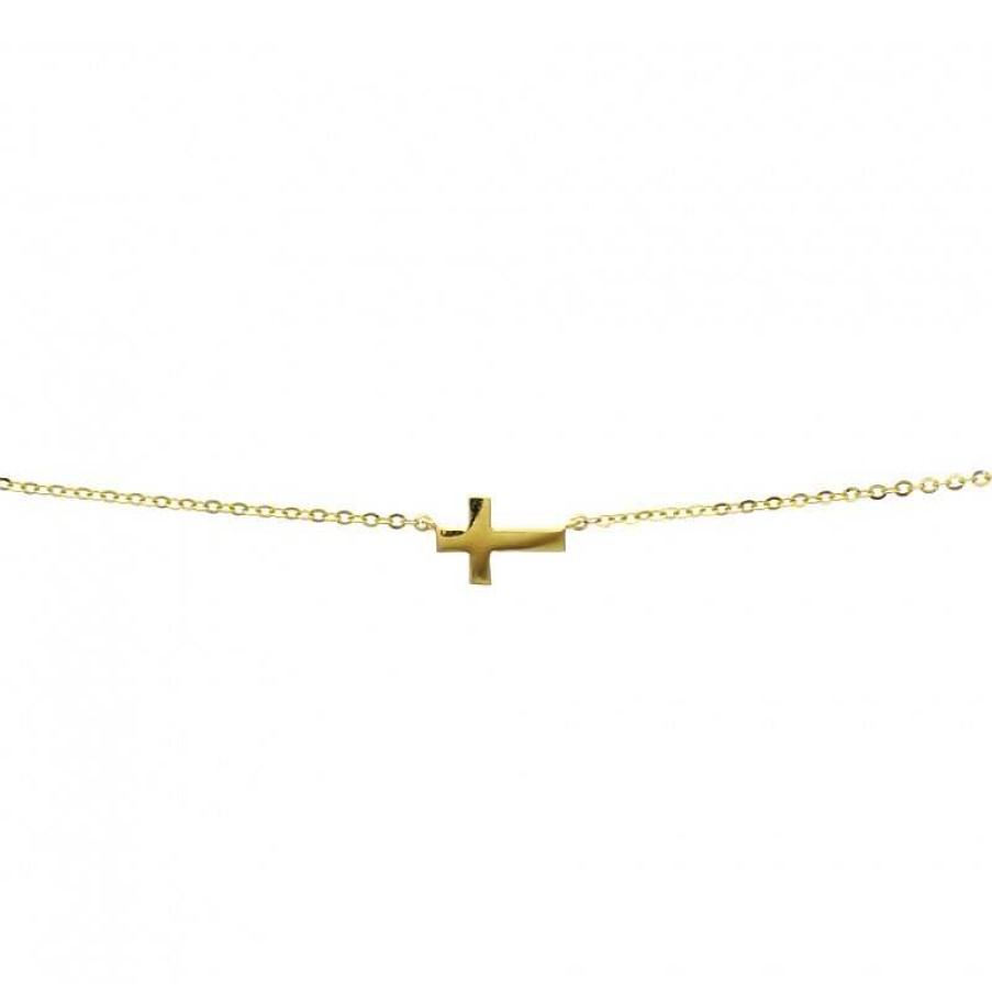 Kettingen Mostert Huiscollectie | Gouden Ketting Met Kruis