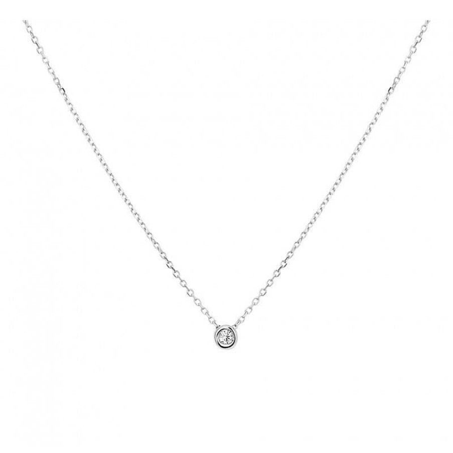 Kettingen Mostert Huiscollectie | Dames Ketting Met Diamant