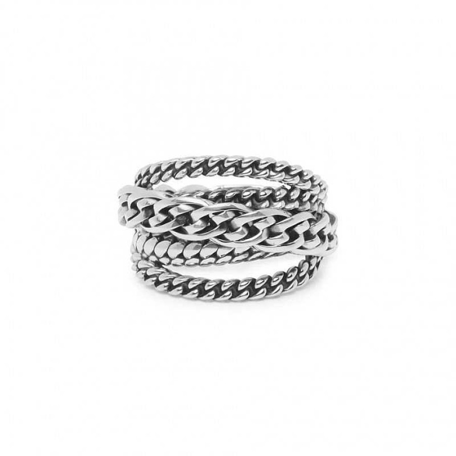 Ringen Buddha to Buddha | Buddha To Buddha 616 Multi Chain Nathalie Ring Silver