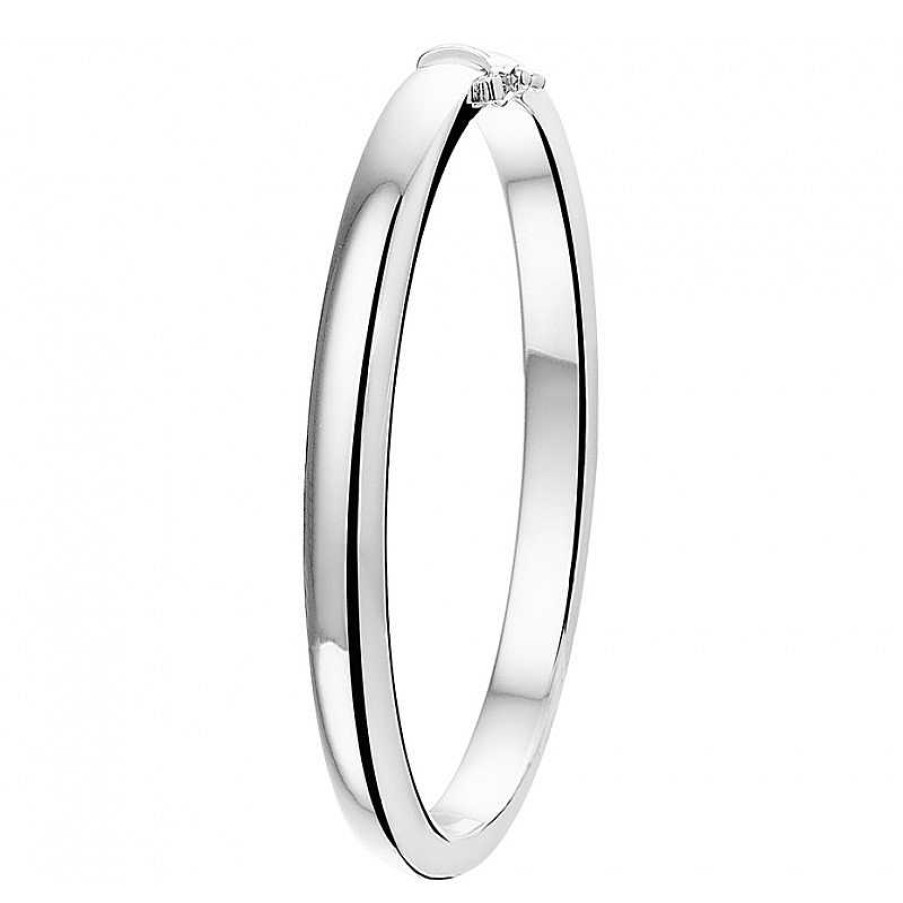 Armbanden Mostert Huiscollectie | Zilveren Scharnier Bangle 6 Mm