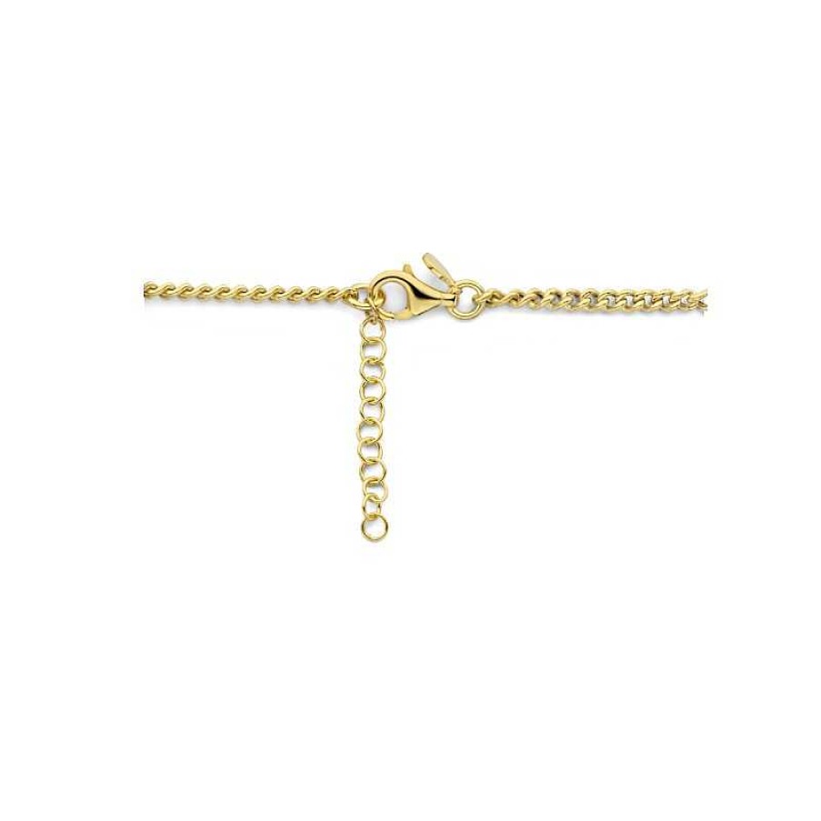 Kettingen Mostert Huiscollectie | Gold Plated Combi-Schakelketting - Lengte 42 + 3 Cm