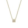 Kettingen Mostert Huiscollectie | Gouden Ketting Kussen Met Pav Gezet Diamant 0.16 Crt