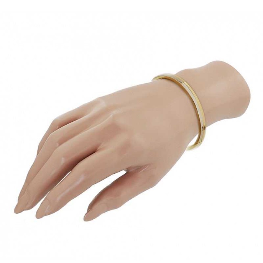 Armbanden Mostert Huiscollectie | Bicolor Gouden Slavenarmband Elegant Ontwerp