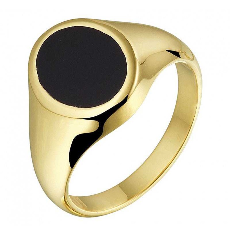 Ringen Mostert Huiscollectie | Zegelring Dames Goud Met Onyx Massief