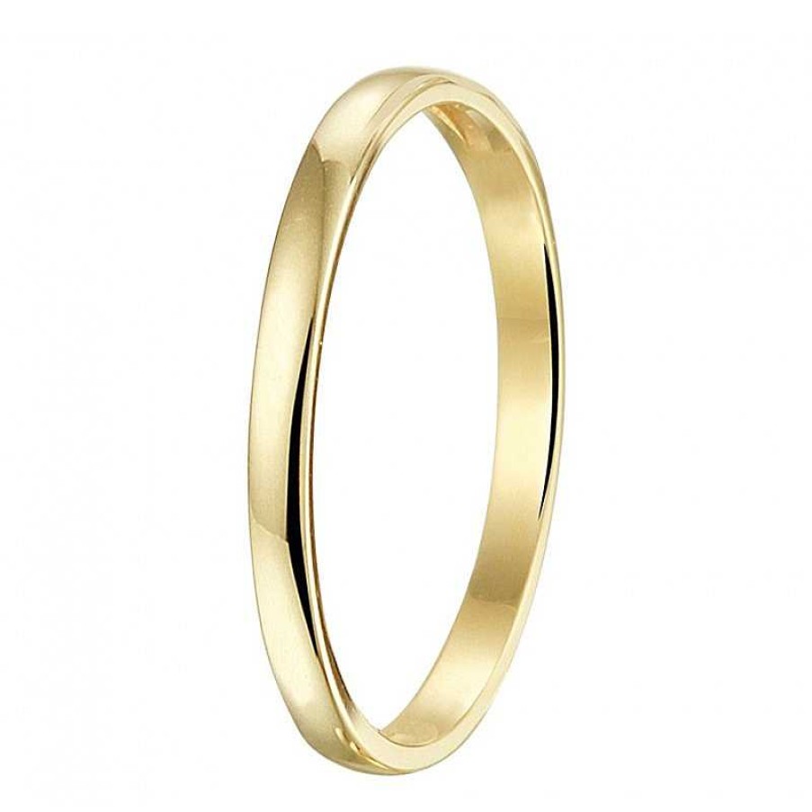 Ringen Mostert Huiscollectie | Mooie Aanschuifring Goud 2 Mm Breed