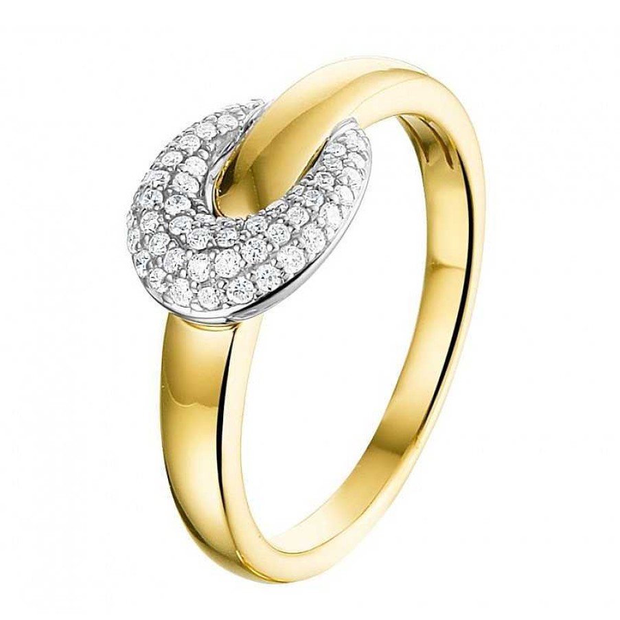 Ringen Mostert Huiscollectie | Prachtige Ring Met Diamant Bicolor 0. 22 Crt