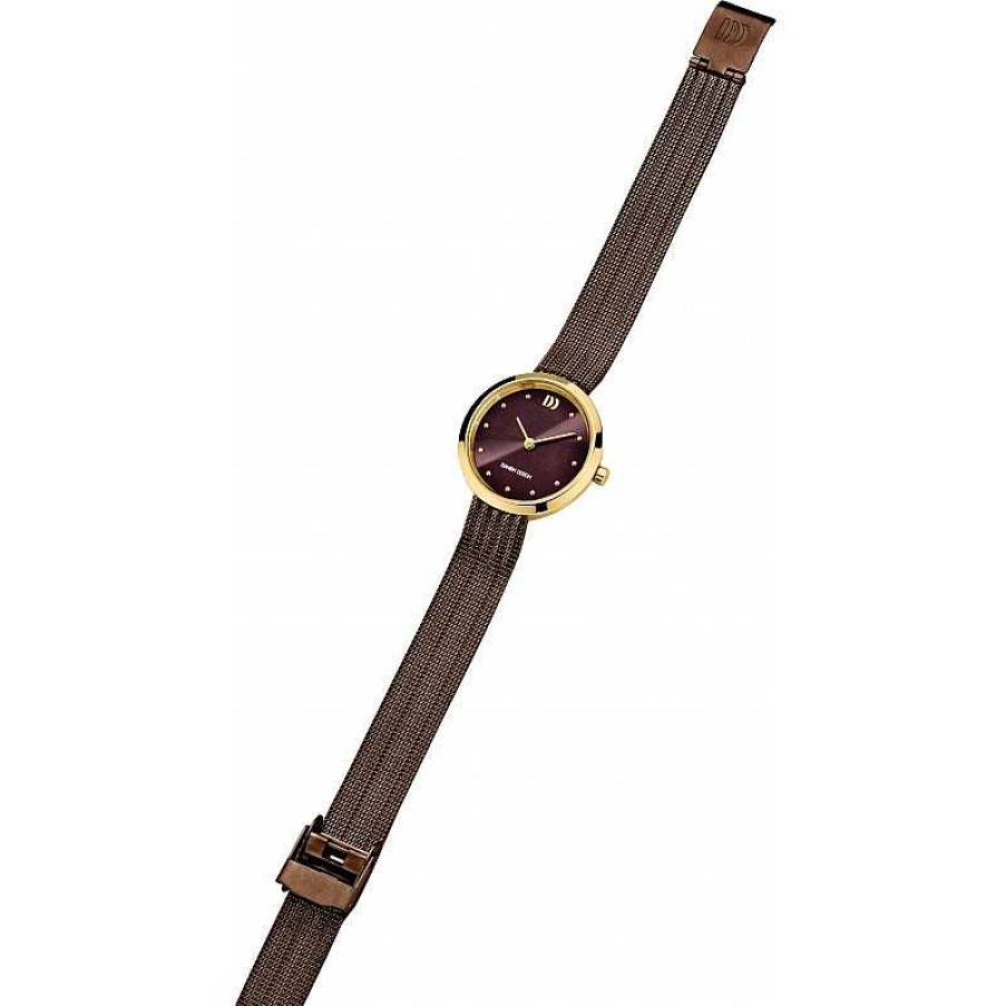 Horloges Danish Design | Danish Design Pure Julia Iv74Q1210 - Dameshorloge Goudkleurig 28 Mm