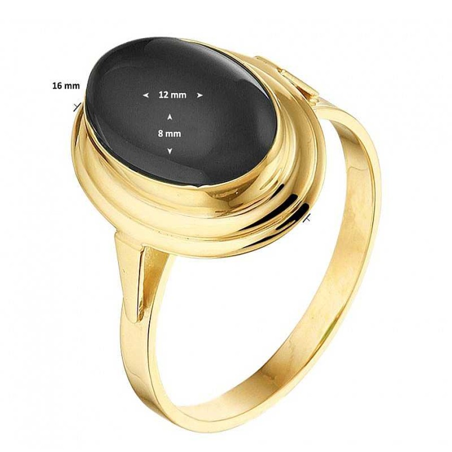 Ringen Mostert Huiscollectie | Ring Edelsteen Goud Onyx