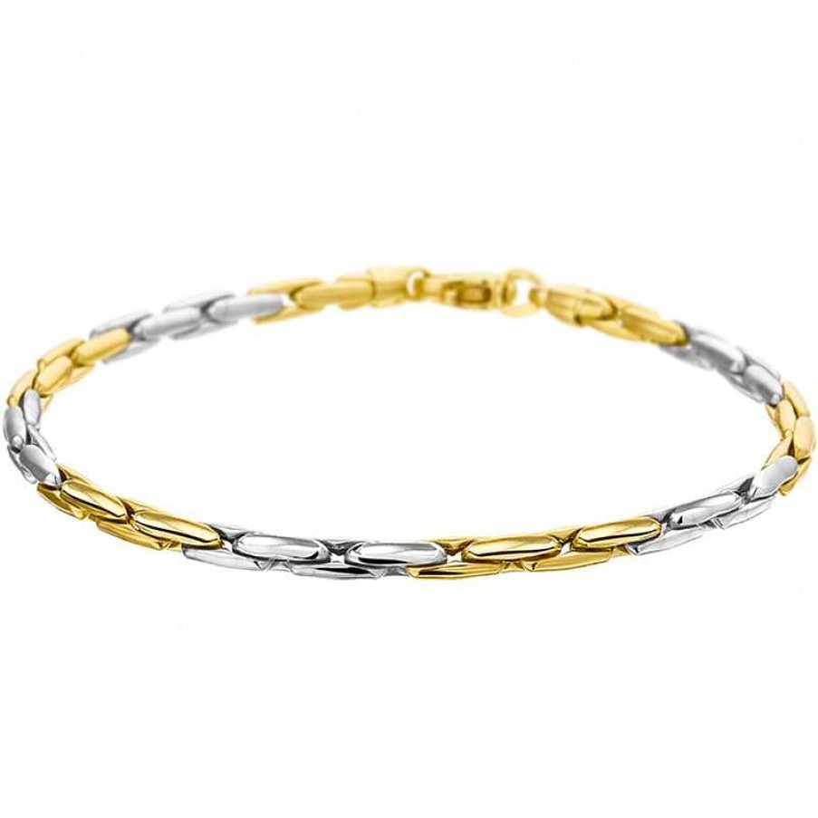 Armbanden Mostert Huiscollectie | Luxueuze Fijne Bicolor Gouden Damesarmband