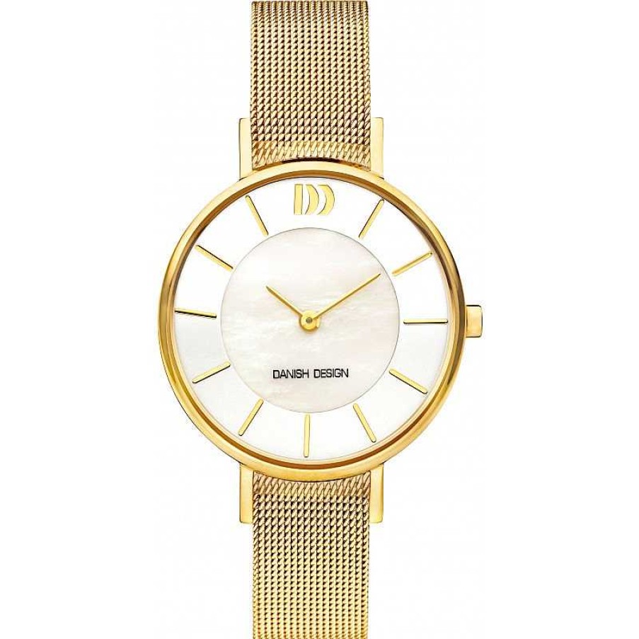 Horloges Danish Design | Danish Design Tidl S R M Iv05Q1167 - Dameshorloge Goudkleurig 32 Mm