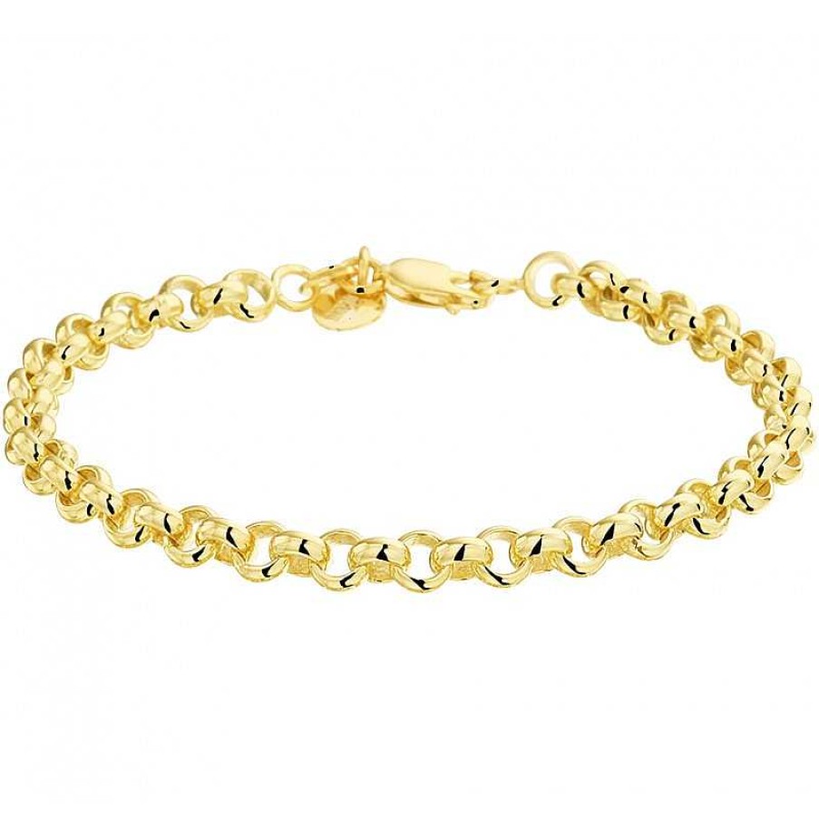 Armbanden Mostert Huiscollectie | Zilgold Armband Jasseron 5 Mm - Lengte 19 Cm