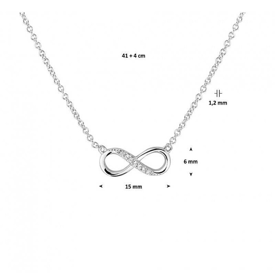 Kettingen Mostert Huiscollectie | Zilveren Ketting Met Infinity