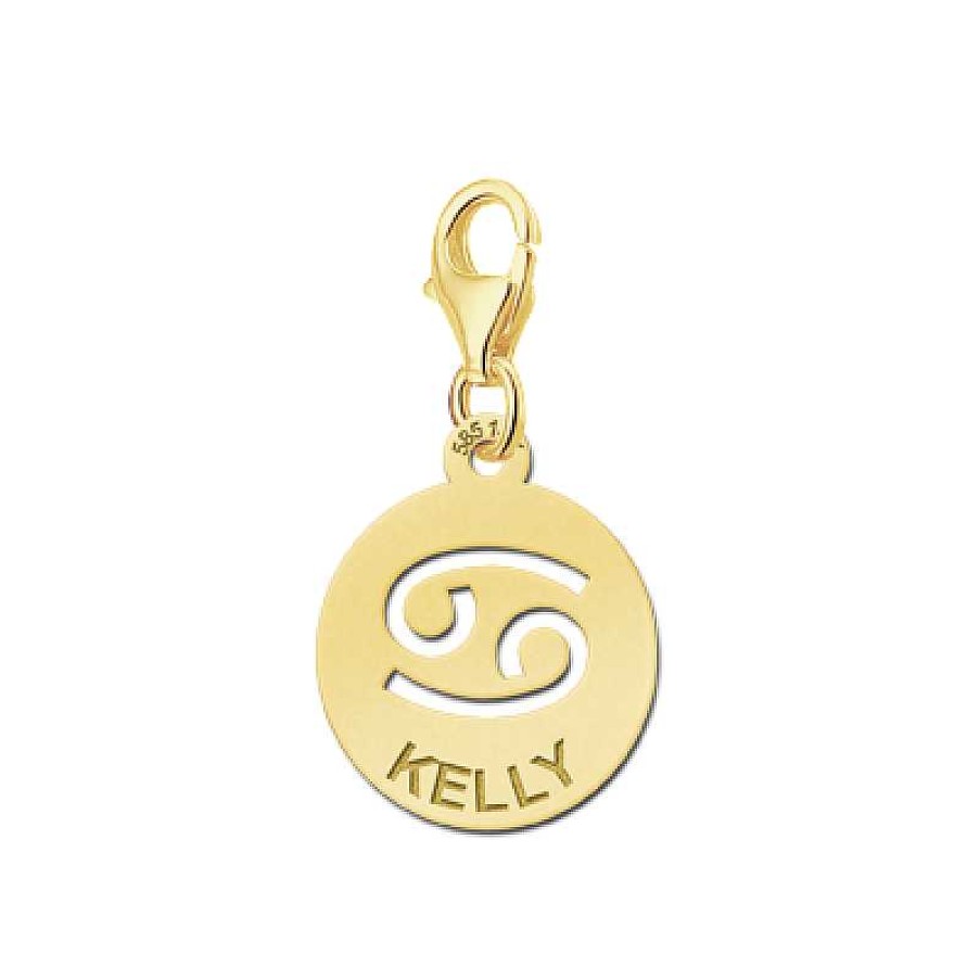 Bedels Names4ever | Gouden Bedel Sterrenbeeld Kreeft Names4Ever