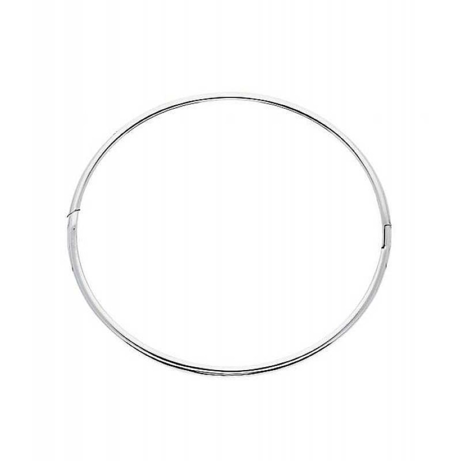 Armbanden Mostert Huiscollectie | Zilveren Graveerbare Slavenarmband 8 Mm Rond