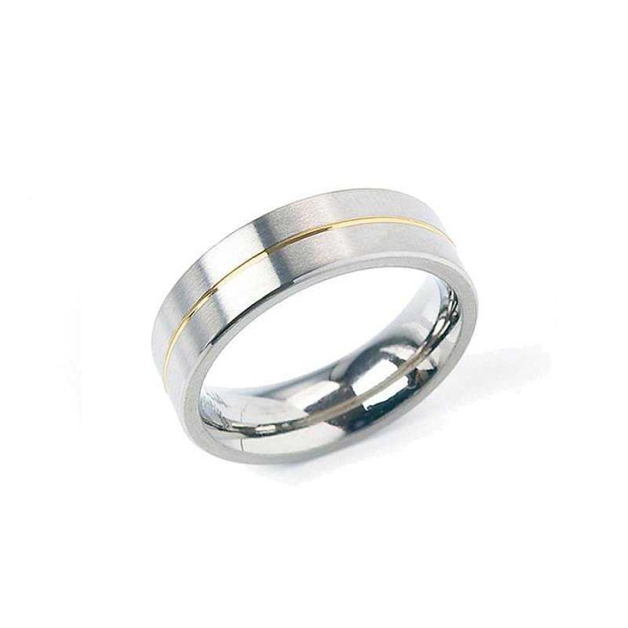 Ringen Boccia Titanium | Boccia Bicolor Ring 0101-21 Titanium