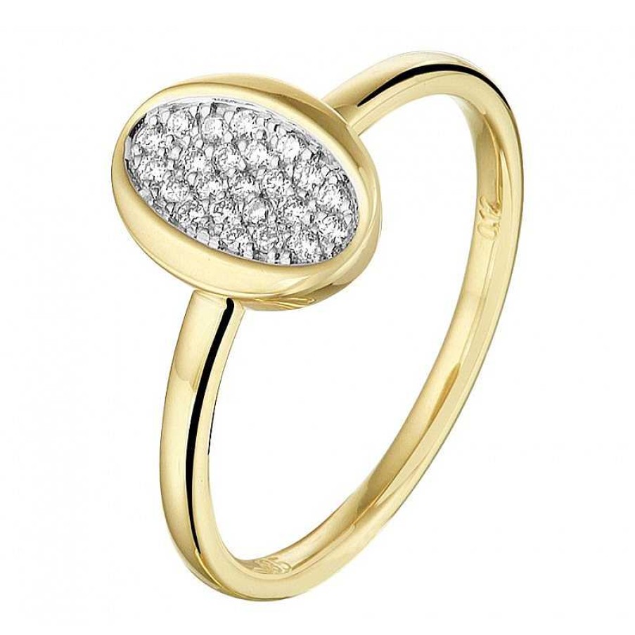 Ringen Mostert Huiscollectie | Gouden Ring Diamant 0.12 Crt