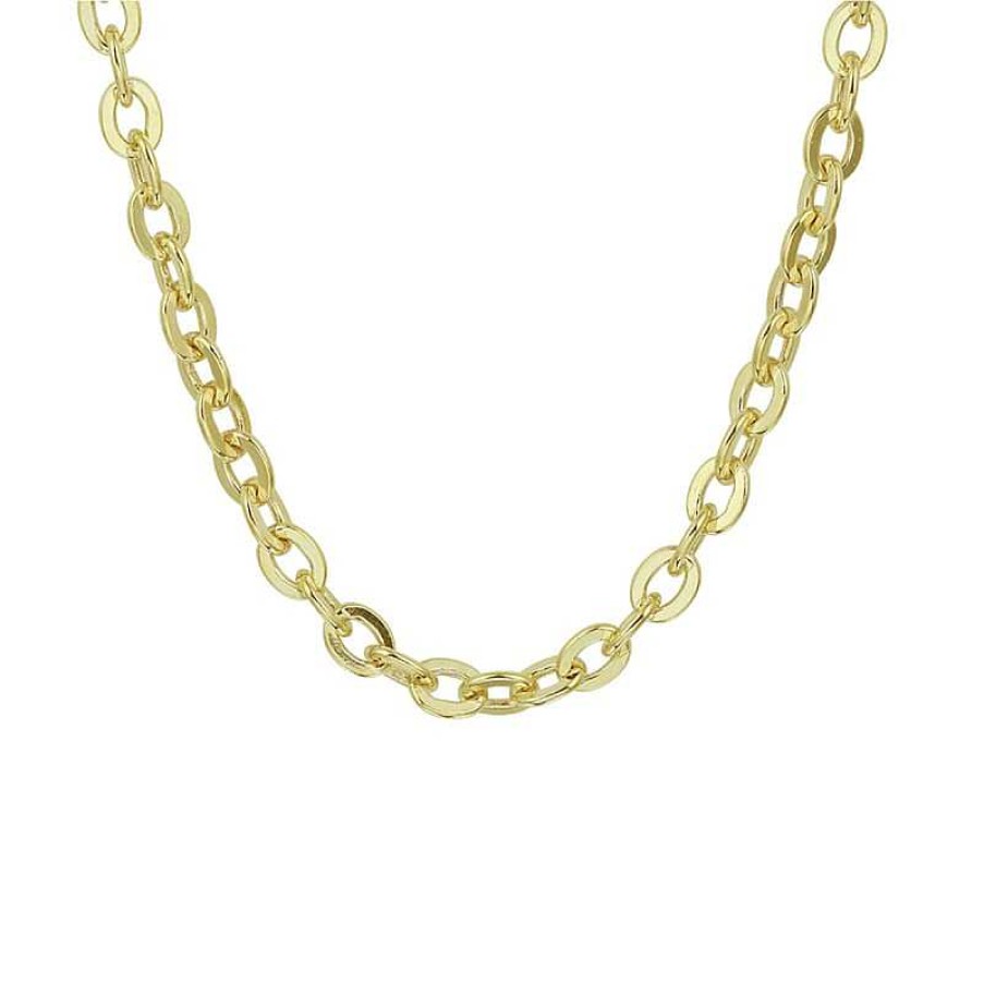 Kettingen Mostert Huiscollectie | Zilgold Schakelketting Ankerschakel 5 Mm - Lengte 45 Cm