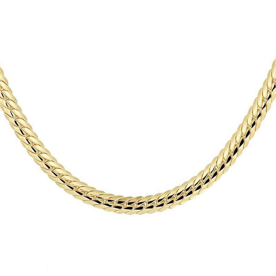 Kettingen Mostert Huiscollectie | Zilgold Gourmet Ketting - Lengte 45 Cm