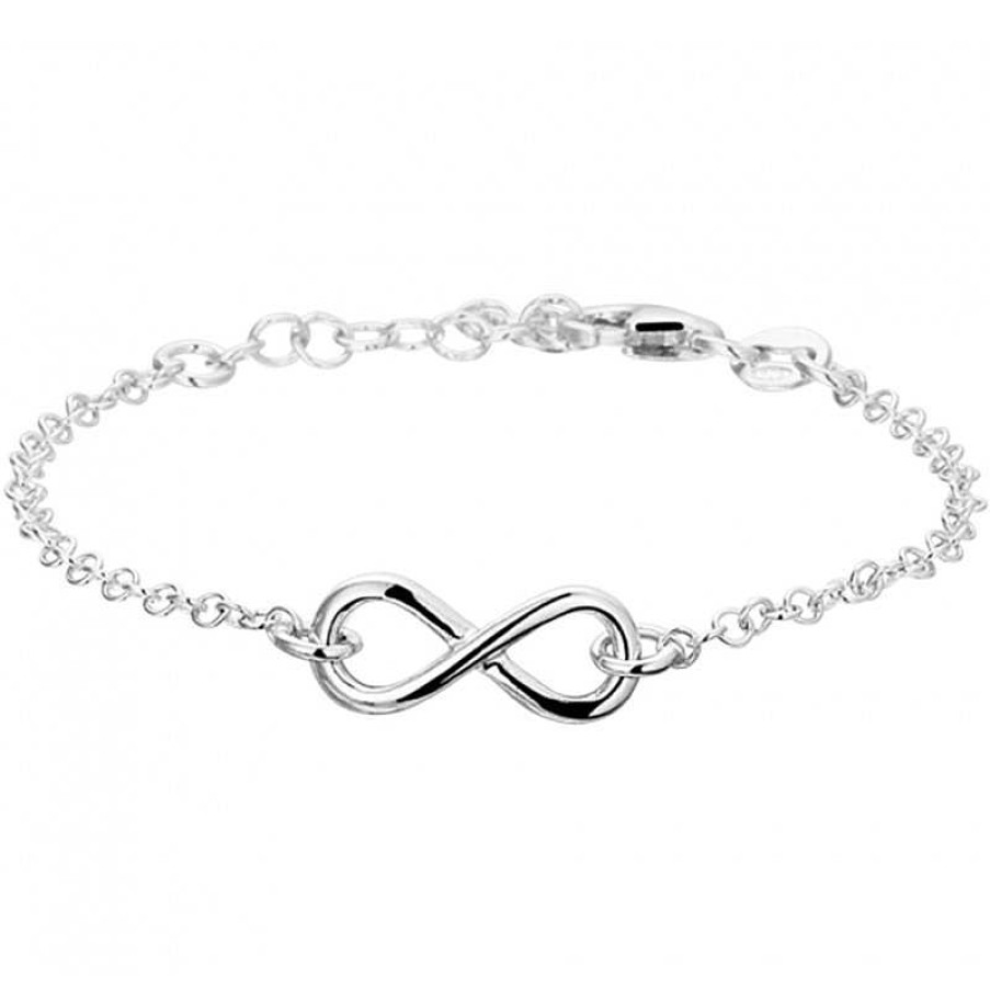 Armbanden Mostert Huiscollectie | Mooie Fijne Zilveren Bedelarmband Infinity