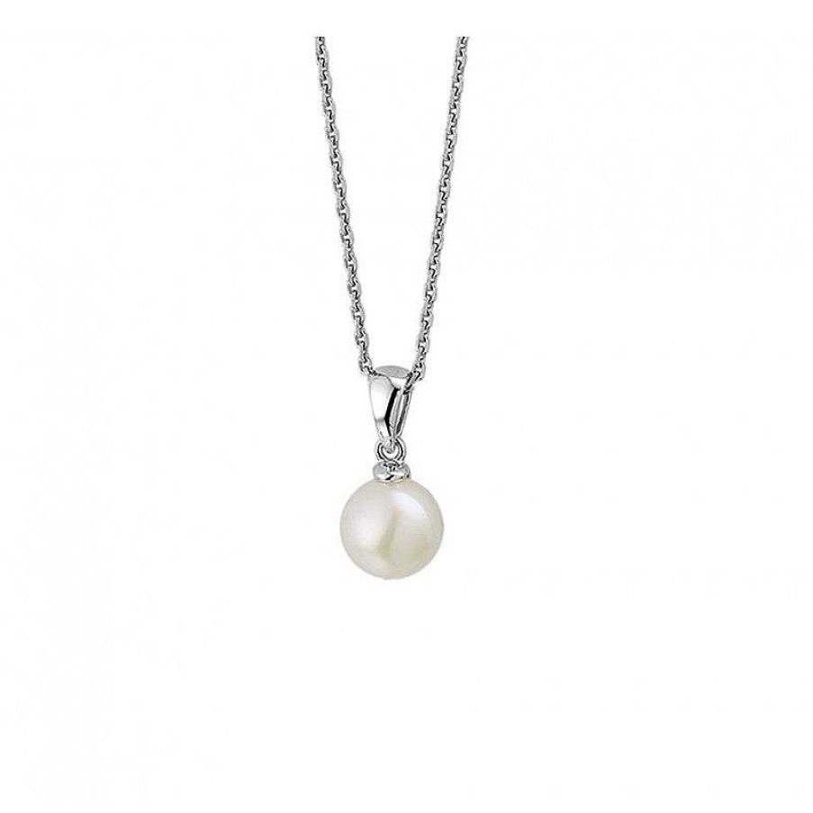 Kettingen Mostert Huiscollectie | Trendy Zilveren Parelketting 41-45 Cm