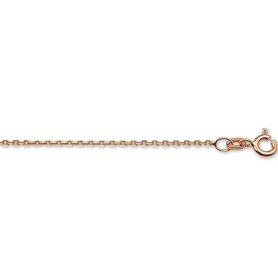 Kettingen Mostert Huiscollectie | Ros Gouden Schakelketting Anker 1.3 Mm