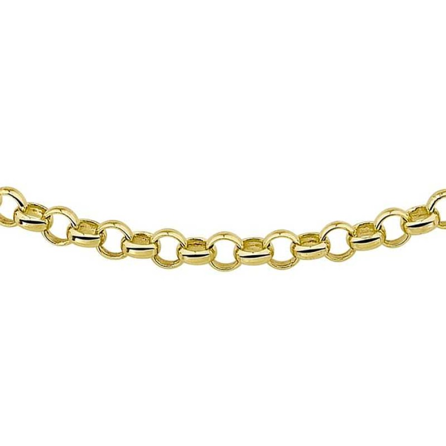 Kettingen Mostert Huiscollectie | Zilgold Jasseron Ketting 5 Mm Breed - Lengte 45 Cm