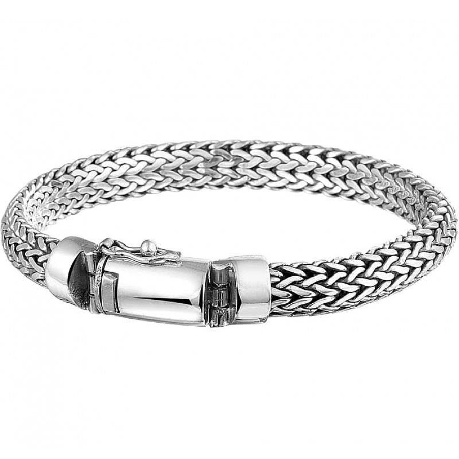 Armbanden Mostert Huiscollectie | Zilveren Fantasie Schakel Schakelarmband 8 Mm