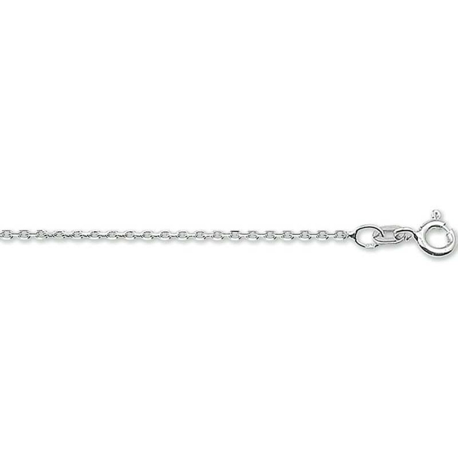 Kettingen Mostert Huiscollectie | Schakelketting Witgoud Anker 1.3 Mm