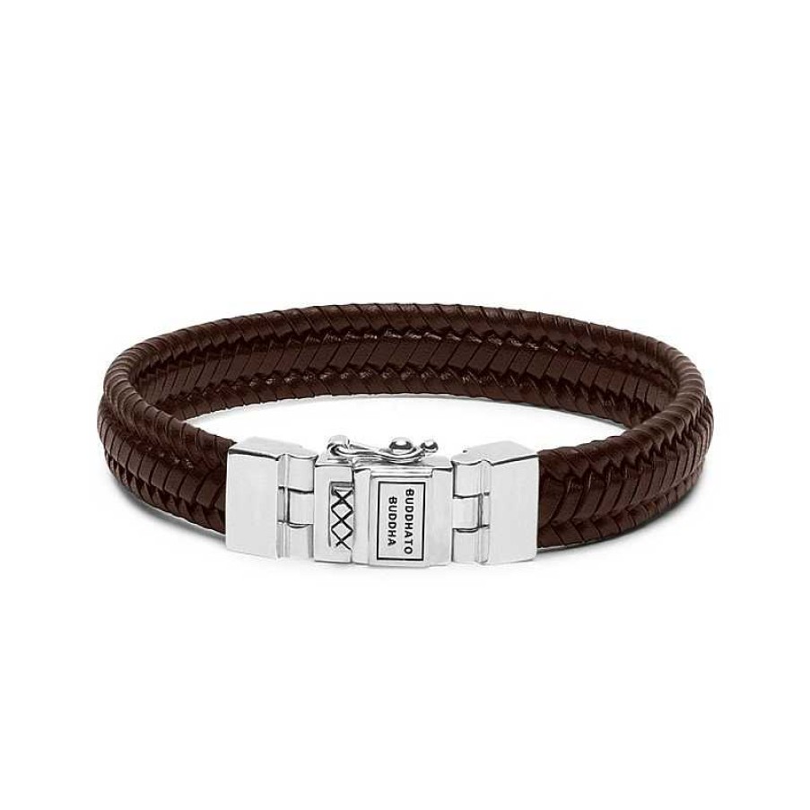 Armbanden Buddha to Buddha | Buddha To Buddha 181Br Armband Edwin Small Leather Brown