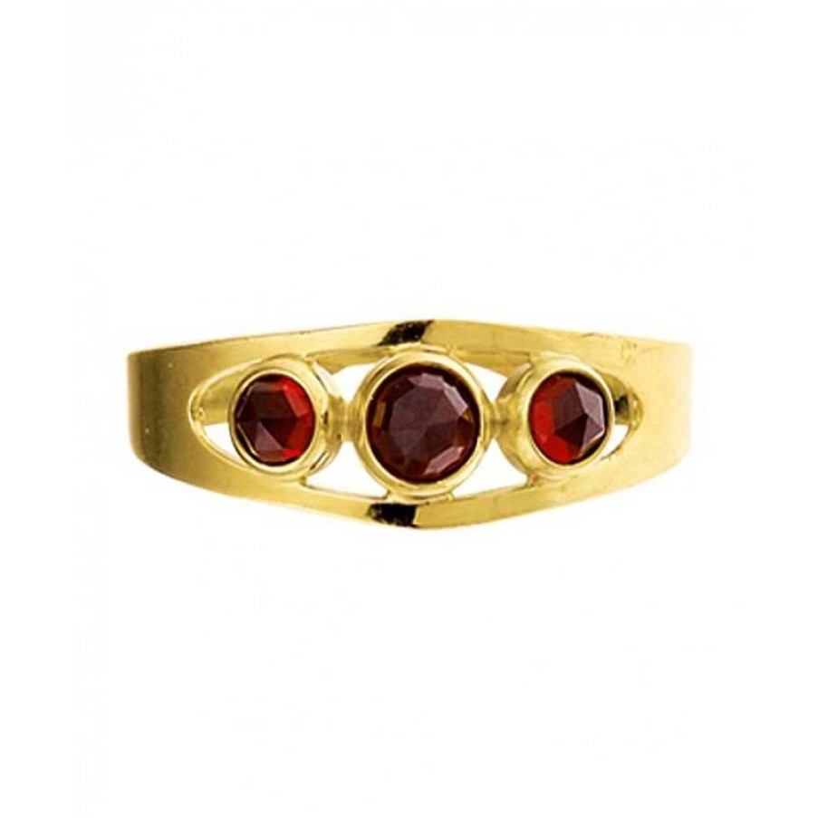 Ringen Mostert Huiscollectie | Gouden Edelsteen Ring Met Granaat