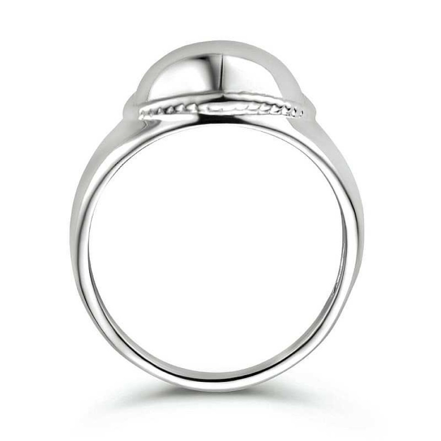 Ringen Mostert Huiscollectie | Glanzende Zilveren Ring Met Hart