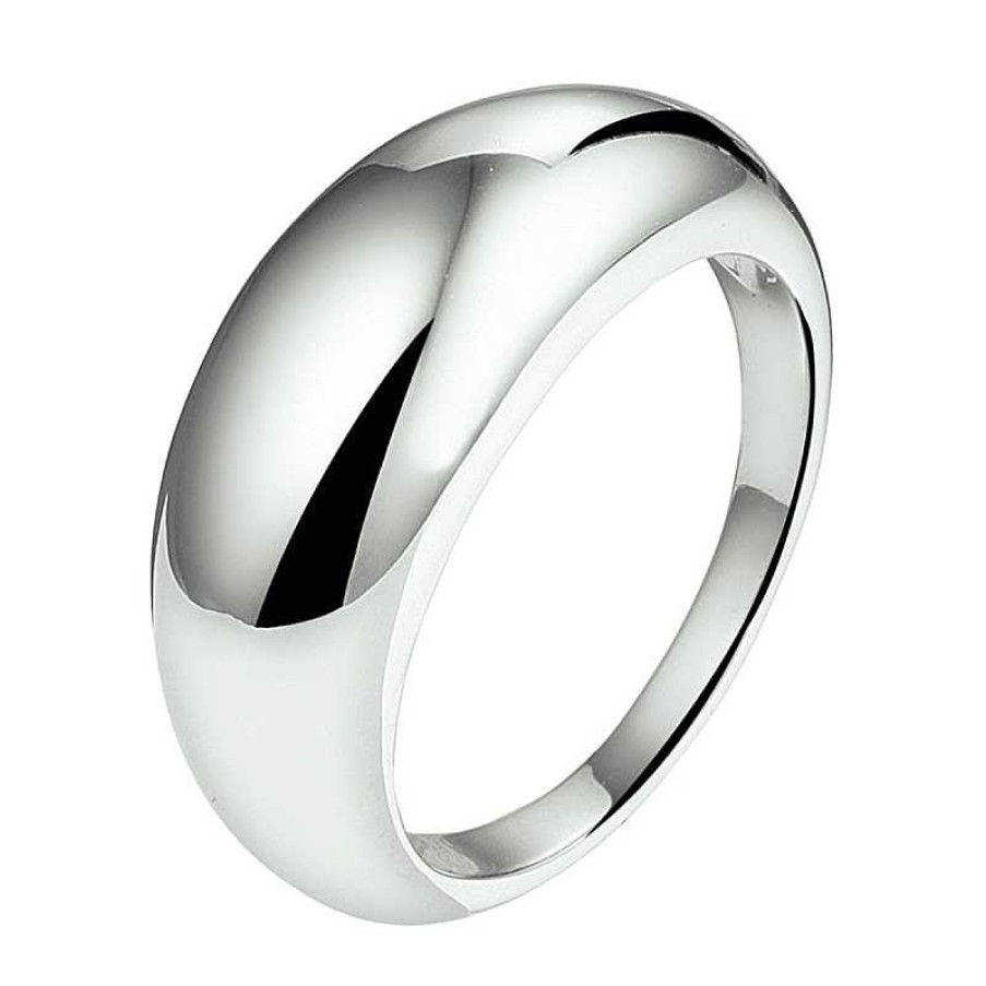 Ringen Mostert Huiscollectie | Gladde Ring Gemaakt Van Zilver 9 Mm Breed