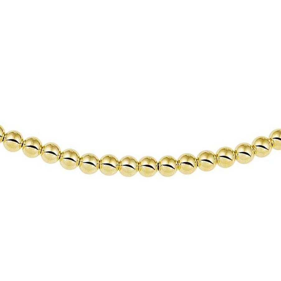 Kettingen Mostert Huiscollectie | Gouden Ketting Met Bolletjes 4 Mm